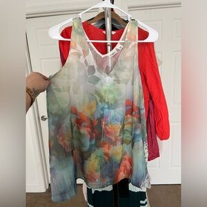 L multicolored tank